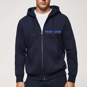 Sudadera con Capucha y Cremallera de Ajuste Regular en Color Personalizado, Sudadera de Algodón con Estampado Personalizado, Ropa Urbana de Moda, Sudadera con Capucha y Cordón Ajustable - Product Image 4