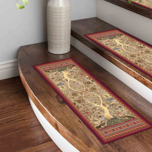 Tapis imprimé abstrait - Lavable en machine, design turc, confort rafraîchissant, tapis d'entrée - Product Image 2