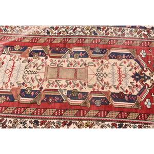 Antiguo rojo Beige 4,7X7,5 pies estilo Kilim área grande alfombra turca patrón abstracto lana 10mm látex para decoración de habitación de pasillo - Product Image 5