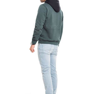 เสื้อฮู้ดแบบสวมหัวสำหรับผู้ชายเสื้อฮู้ดลายแบบกำหนดเอง - Product Image 5