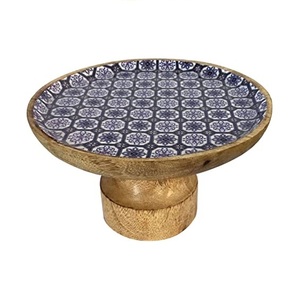 Exclusivo Soporte Redondo para Decoración de Pasteles y Alimentos con Acabado Esmaltado de 3 Niveles para Bodas y Decoración de Mesa - Product Image 2