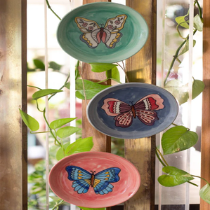 Plaques murales turques plaque murale en métal autocollant émail fleur autocollant plat noir service Table haut accessoires de noël en gros - Product Image 4