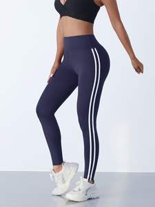 Mallas deportivas informales sin costuras elásticas de 4 vías de cintura alta para mujer, ropa deportiva transpirable para entrenamiento de Yoga, pantalones cortos sólidos con cintura elástica - Product Image 2