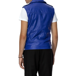 Chaleco de Motocicleta de Cuero de Primera Calidad, Nuevo, Económico, a la Moda, para Hombre - Product Image 4