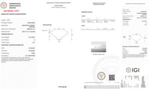 1.50 Carat Emerald Cut Shape VS2 Clarity G Color Grade Lab Grown Diamond IGI Certified Loose CVD Diamonds from Verified Vendeur - Product Image 3