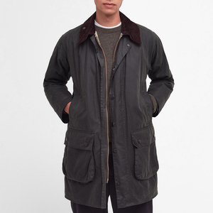 <b>Waxed</b> Cotton Hooded <b>Canvas</b> Classic Men's Winter Jacket Gilet Casual Street Style Custom Logo - Product Image 1