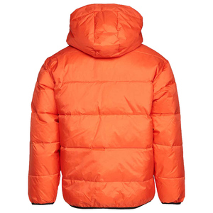 Calor reactivo logotipo personalizado invierno moda Color sólido cremallera abrigo grueso Crop Down chaqueta cálida Puffer Zip up chaqueta para hombres - Product Image 3