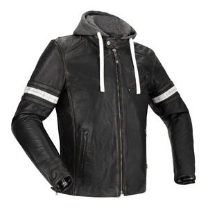 Toulon 2 hommes peau de vache/kangourou perforé moto équitation cuir course à capuche veste/Chaqueta CE niveau 2 armures, toutes tailles - Product Image 2