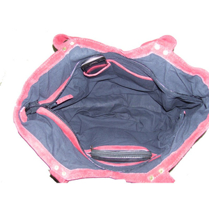 Bolsa de algodón étnica hecha a mano con hilos brillantes y diseños tribales Declaración única de gran capacidad para cualquier ocasión - Product Image 6