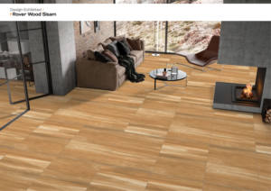 Azulejos de Porcelana Vitrificada con Impresión Digital de 60x60 cm, Modelo Rover Wood Sisam, Acabado Mate Rústico, 24x24 Pulgadas, Azulejos de Calidad Española para Pisos - Product Image 3