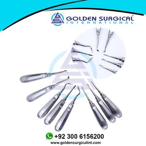 Ensemble de 8 éleveurs orthodontiques en acier inoxydable, outils d'extraction dentaire incurvés pour racines, instruments dentaires - Product Image 5