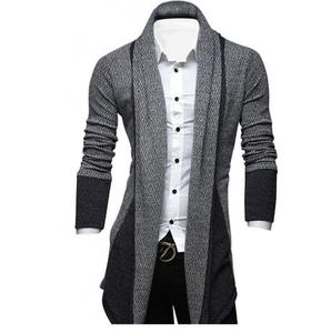 Cárdigan con capucha largo y alto alargado para hombre, Sudadera con capucha de diamantes de imitación, Unisex, personalizado, Vintage, con capucha, hombro caído, suéter de invierno, sudaderas con capucha - Product Image 2