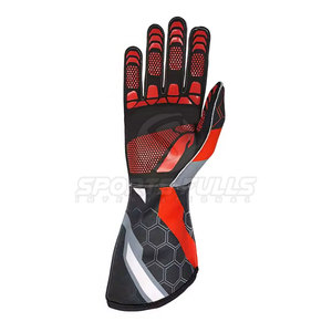 Gants de course de kart à coupe ergonomique pour un contrôle maximal Gants de course de kart à double couche résistants à la chaleur et à l'abrasion - Product Image 6