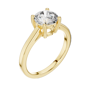 Anillo Solitario con Diamante de Laboratorio de 1.5 CT para Mujer, Claridad VVS-VS EF, Oro de 18KT, 14KT, 10KT y Plata 925, Oro Rosa, Amarillo, Blanco - Product Image 4