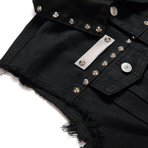 Chaleco Vaquero Transpirable y Ecológico para Hombre, Ropa de Abrigo de Otoño, Estilo Casual, Servicio OEM, Venta al por Mayor Personalizada, Ropa Urbana - Product Image 4