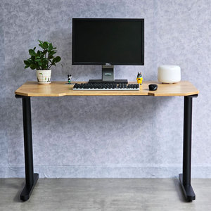 โต๊ะเกมมิ่ง TIO GD68076 ขนาด 120x70 ซม. หน้าโต๊ะคาร์บอน ปรับระดับความสูงได้ โต๊ะคอมพิวเตอร์ขาเหล็ก วัสดุไม้ยางพารา (ต้องประกอบเอง) - Product Image 5