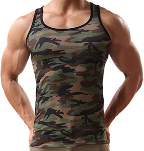 Haute qualité Fitness musculation Gym formation débardeurs en gros hommes Singlet décontracté côtelé coton élastique tricoté gilet - Product Image 6