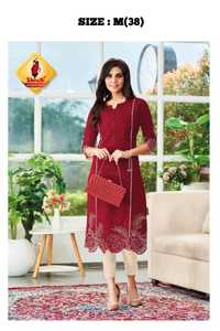 คอลเล็คชั่นพรีเมี่ยมผ้าฝ้ายแท้ที่ดูสง่างามพร้อมการปักที่มีสไตล์จาก Kurti - Product Image 3