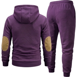 Ensemble de survêtement deux pièces pour homme, veste et pantalon d'entraînement sportif, fabricant sur mesure, vente en gros - Product Image 2