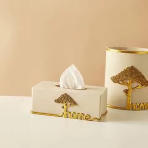 <b>Bathroom</b> <b>Accessories</b> <b>Vintage</b> Design Table Decoration Napkin Holder Best Quality Metal Tissue Box Napkin Holder - Product Image 2