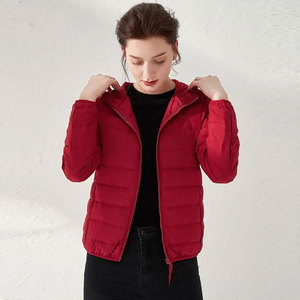 New Arrival Custom Women's Winter Puffer <b>Jacket</b> <b>Plus</b> <b>Size</b> Knitted Breathable <b>Waterproof</b> Plain Dyed Casual 100% Polyester Filling - Product Image 2