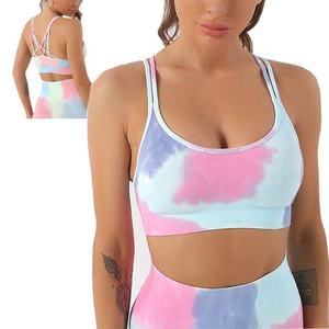 Hot Selling Gym Fitness Wears High Quality Gym Fitness Wear <b>Light</b> Weight Customized Logo Printing Women <b>Tie</b> Dye Sports Bra - Product Image 5