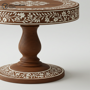 แท่นวางเค้กกระดูกสีน้ำตาลทำด้วยมือแท่นวางดอกไม้ที่หรูหราสำหรับของหวานและของตกแต่ง - Product Image 4