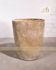 Titanic AN362H67BYA maceta de cerámica moderna amarilla oscura-elegante opción resistente para el hogar y el jardín Mini decoración de paisajes - Product Image 4