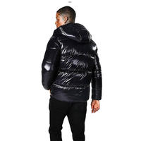 Veste matelassée légère d'hiver sur mesure pour hommes, vente en gros, tissu satiné, fermeture éclair, taille plus, courte, imperméable, coupe-vent