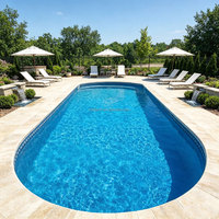 Piscine rectangulaire hors sol de luxe, directement de l'usine, pour patio extérieur, jardin familial