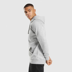 Sweat-shirt à capuche en polaire pour homme, vente en gros par le fabricant, motif uni personnalisé, sweat-shirt d'hiver avec impression sérigraphique - Product Image 3