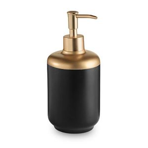 Distributeur de savon en métal au fini élégant, pompe à liquide en acier lisse, accessoire de salle de bain minimaliste et moderne - Product Image 6