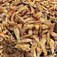 Alevín Frito Crujiente, Snack de Mariscos al por Mayor para Tiendas de Conveniencia y Mini Mercados