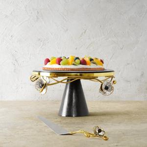 Support à gâteau en bois et résine support à dessert décoratif élégant pour fête d'anniversaire de mariage et utilisation de cuisine à domicile moderne d'Inde - Product Image 4