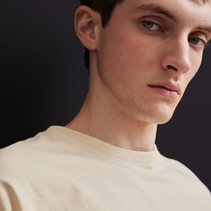 Algodón de alta calidad para hombre, informal, ajustado, diseño de Fitness, estampado Vintage, Color sólido, transpirable, manga corta, logotipo personalizado, OEM - Product Image 2