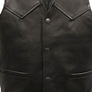 Chaleco de Cuero Casual para Hombre 2024, Ecológico, Ligero, Transpirable, Corte Ajustado, Prenda Superior de Invierno en Varios Colores, Servicio OEM - Product Image 3