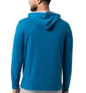 Pull à capuche unisexe en molleton 100% coton, surdimensionné, imprimé avec un logo brodé, délavé à l'acide, déchiré, style streetwear - Product Image 5