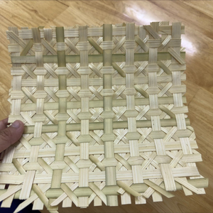 Rollo de correas de caña de bambú blanco blanqueado ANGLE - Product Image 2