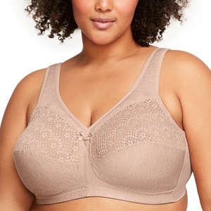Sous-vêtements pour femmes de grande taille soutien-gorge sans couture couleur verte haut court séchage rapide Service OEM pas cher prix soutien-gorge en tissu doux pour femmes de BD - Product Image 3