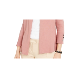 Cardigan Casual da Donna Alfani Rosa con Maniche a Bottoni, Lavorato all'Uncinetto con Motivo Stampato, Taglia Petite S per Primavera, Estate e Autunno - Product Image 3