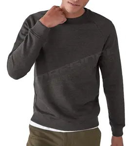 Best Independent Trading Mid weight Pigment-Dyed Crewneck Sweatshirt Garment-Dyed Unisex Crewneck Sweat shirt