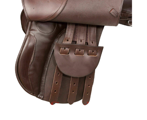 Mayorista Fabricante Alta Calidad Caballo Inglés Tambor Cuero Teñido Doma Origen Marrón Caballo Sillín - Product Image 2