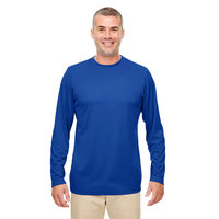 100% Polyester Orange Offre Spéciale Anti-UV Pêche Polyester T-shirt Personnalisé Hommes À Manches Longues Chemise Légère