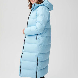 Chaqueta acolchada larga con diseño de múltiples bolsillos de manga larga para mujer de diseño superior disponible a un precio asequible - Product Image 3