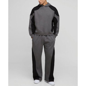 Ensemble de survêtement en molleton de coton personnalisé pour homme, vêtements de sport chauds d'hiver, OEM ODM, ensemble de jogging décontracté pour homme - Product Image 4