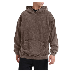Sweat-shirts tendance pour hommes, style urbain, effet délavé, texture vintage, tissu doux, coupe confortable, coutures durables, design élégant 2026 - Product Image 1