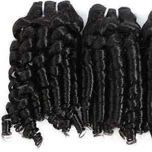 Paquete de cabello Remy vietnamita sin procesar cutícula rizada hinchable intacta trama de doble dibujado extensiones de cabello humano crudo solo tinte más ligero - Product Image 2