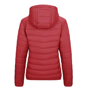 2025 otoño e invierno abrigo largo de cuero con capucha tamaño europeo chaquetas cálidas bombardero chaquetas acolchadas para mujeres - Product Image 3