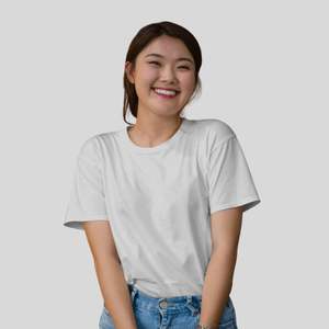 Camiseta de algodón 100% Unisex de secado rápido antiarrugas manga corta sólido en blanco personalizado impreso INS ajuste Regular teñido liso 220 - Product Image 2