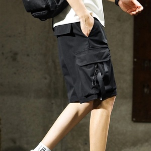 Shorts décontractés de course à pied pour hommes, pantalons de plage à séchage rapide avec poches à rabat avec ruban, décoration à motif de service OEM - Product Image 3